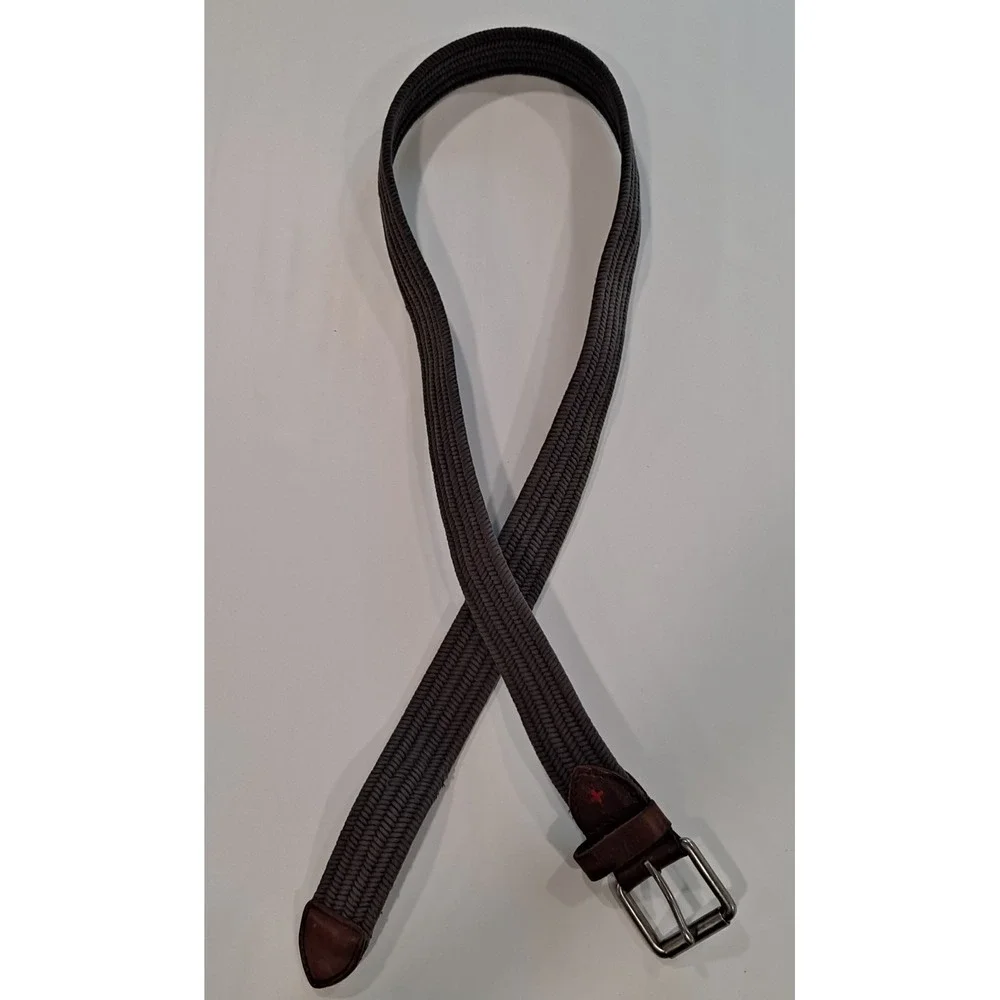 Damen+Hastings Braided Elastic Golf Genuine Leather Belt - Men's Size 40